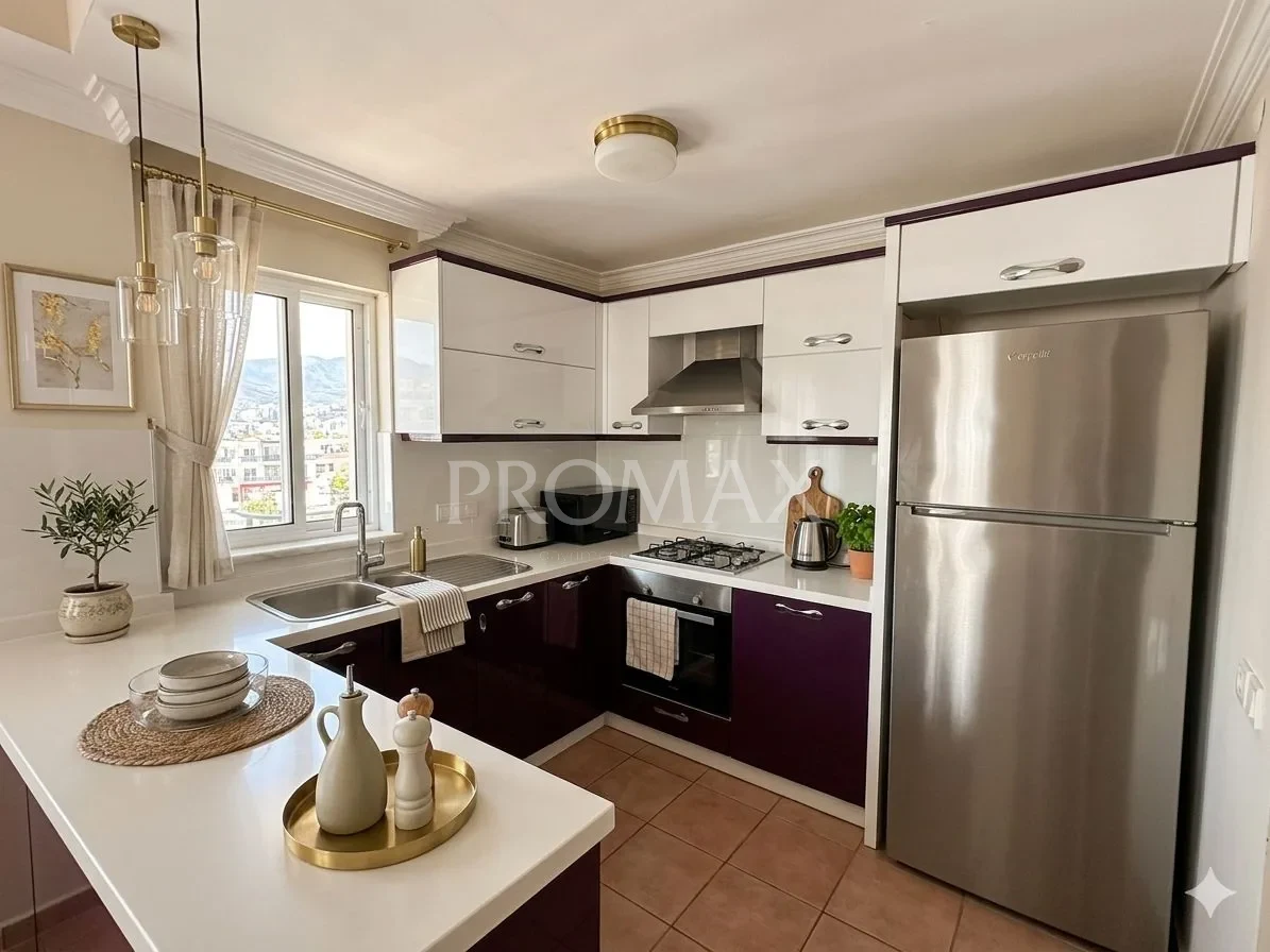 Marmaris'te MUHTEŞEM 3+1 LOFT DİZAYN 147 m2 Dubleks Daire